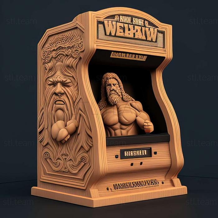 3D модель WWF WrestleMania Аркадная игра (STL)